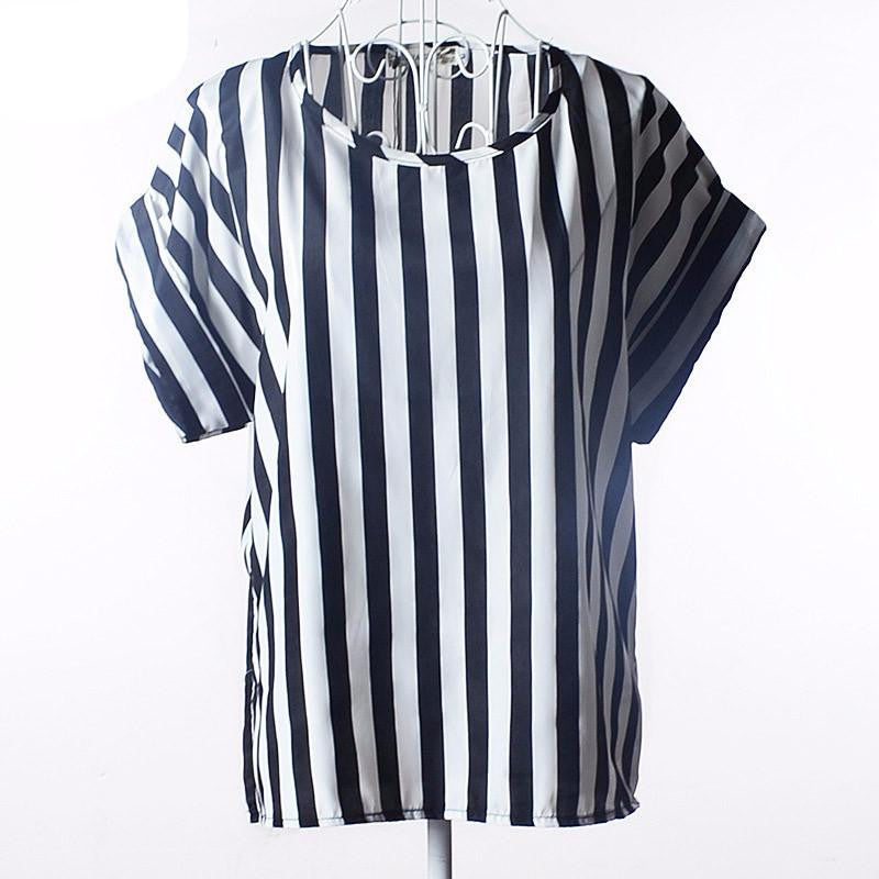 Tribal Bird Plaid Print Batwing Short Sleeve Chiffon Blouses Women Fashion Ladies White Shirt Tunic Tops