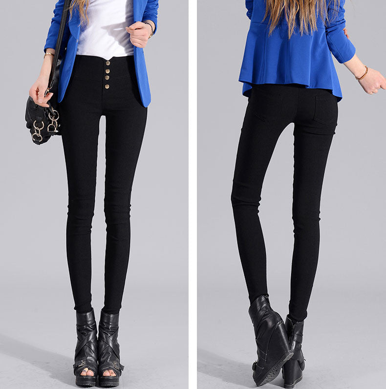 Online discount shop Australia - Elegant Women Work Wear Plus Size Slim High Waist Stretch Pencil Pants Women Trousers Leggings