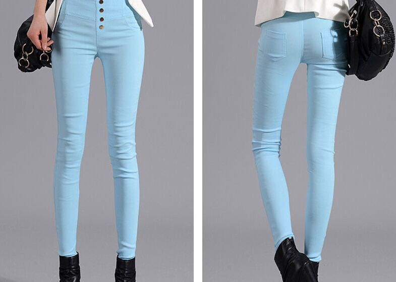 Online discount shop Australia - Elegant Women Work Wear Plus Size Slim High Waist Stretch Pencil Pants Women Trousers Leggings