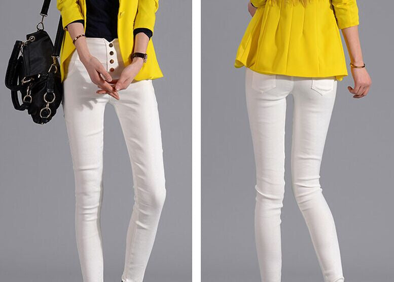 Online discount shop Australia - Elegant Women Work Wear Plus Size Slim High Waist Stretch Pencil Pants Women Trousers Leggings