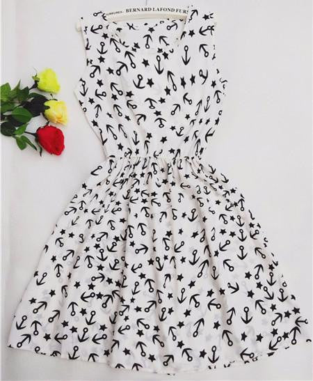 Black and white Women Dress Summer Sleeveless Dress Casual Party Mini Lace Dresses Beach Style Ukraine Slim Dress