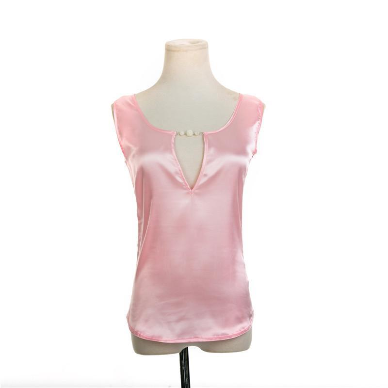 style Women Tops solid Tees Sleeveless Loose Blouses shirts Plus Size Female Shirts