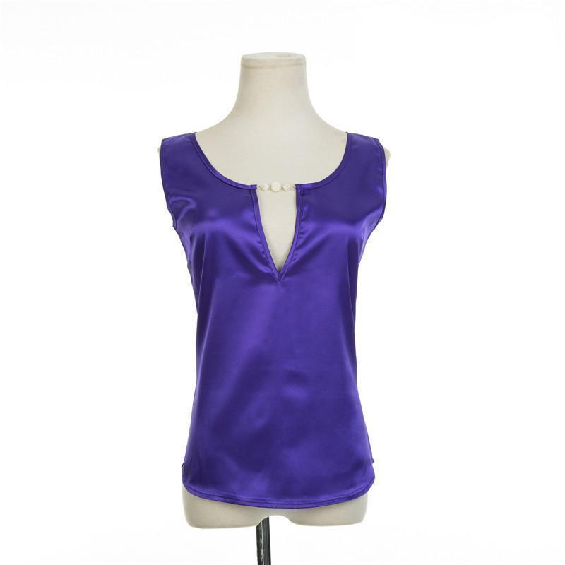style Women Tops solid Tees Sleeveless Loose Blouses shirts Plus Size Female Shirts