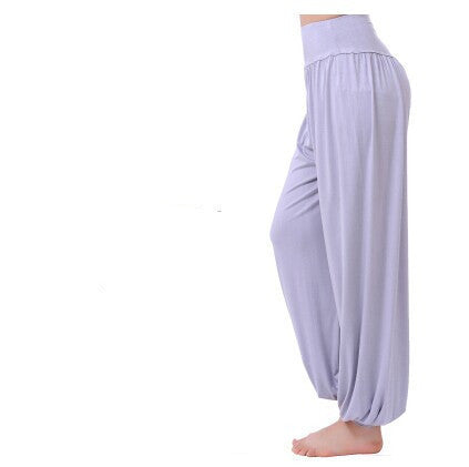 Online discount shop Australia - Cotton High Waist Stretch Women Harem Pants S port Pants Flare Pant Dance Club Boho Wide Leg Loose Long Trousers Bloomers Pants