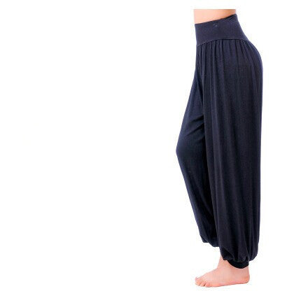 Online discount shop Australia - Cotton High Waist Stretch Women Harem Pants S port Pants Flare Pant Dance Club Boho Wide Leg Loose Long Trousers Bloomers Pants