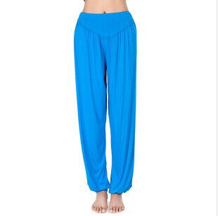 Online discount shop Australia - Cotton High Waist Stretch Women Harem Pants S port Pants Flare Pant Dance Club Boho Wide Leg Loose Long Trousers Bloomers Pants