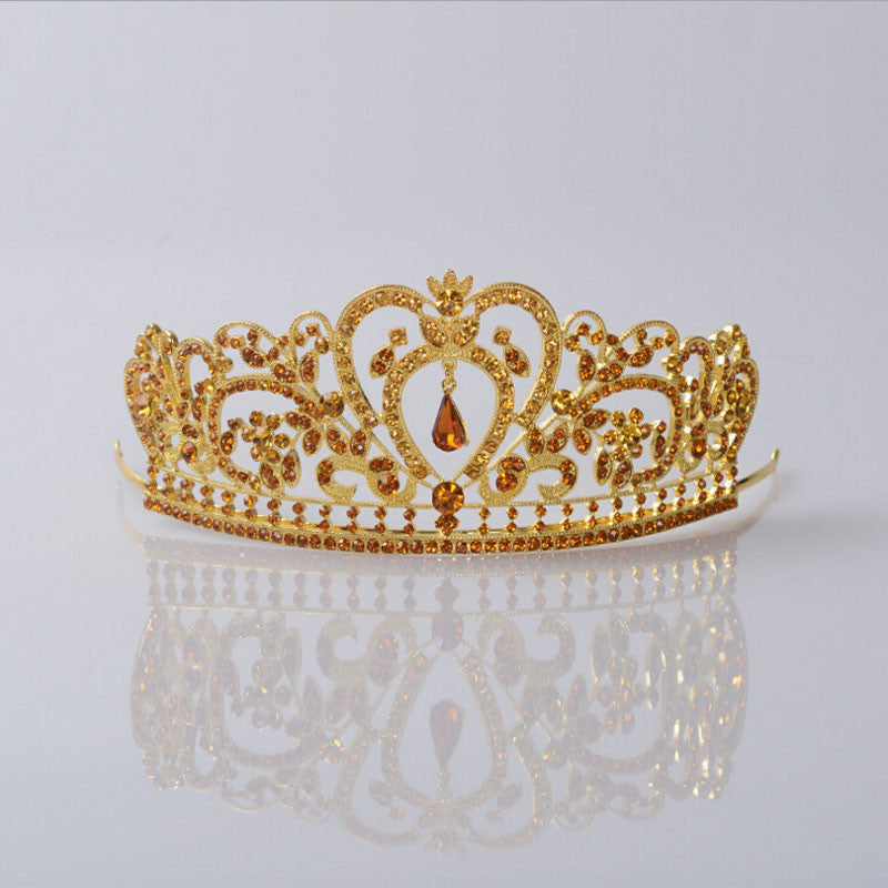 Gold Silver Bridal Tiaras Crowns Crystal Rhinestone Pageant Bridal Wedding Accessories Headpiece Headband Wedding Tiara - CelebritystyleFashion.com.au online clothing shop australia