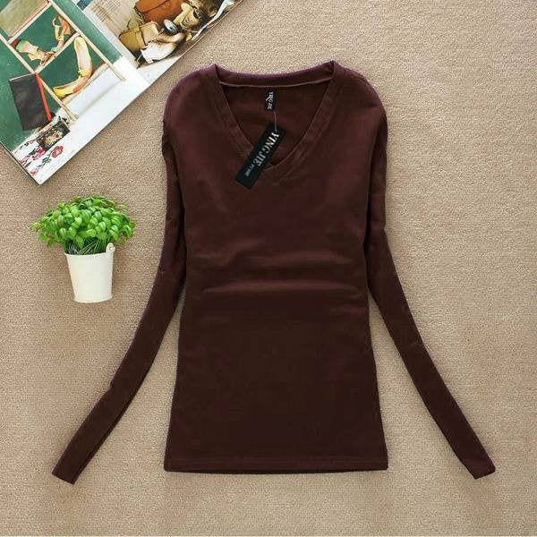 Women Fashion Clothing Tops Ladies Blouses Casual Long Sleeve Bottoming Shirts W00271