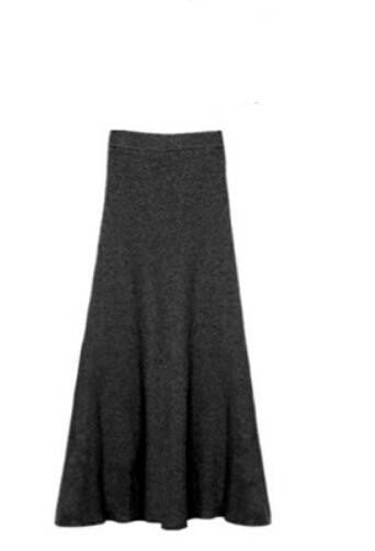 Skirt Fashion Girls Thick Fabric High Waist Trumpet Long Skirt Female