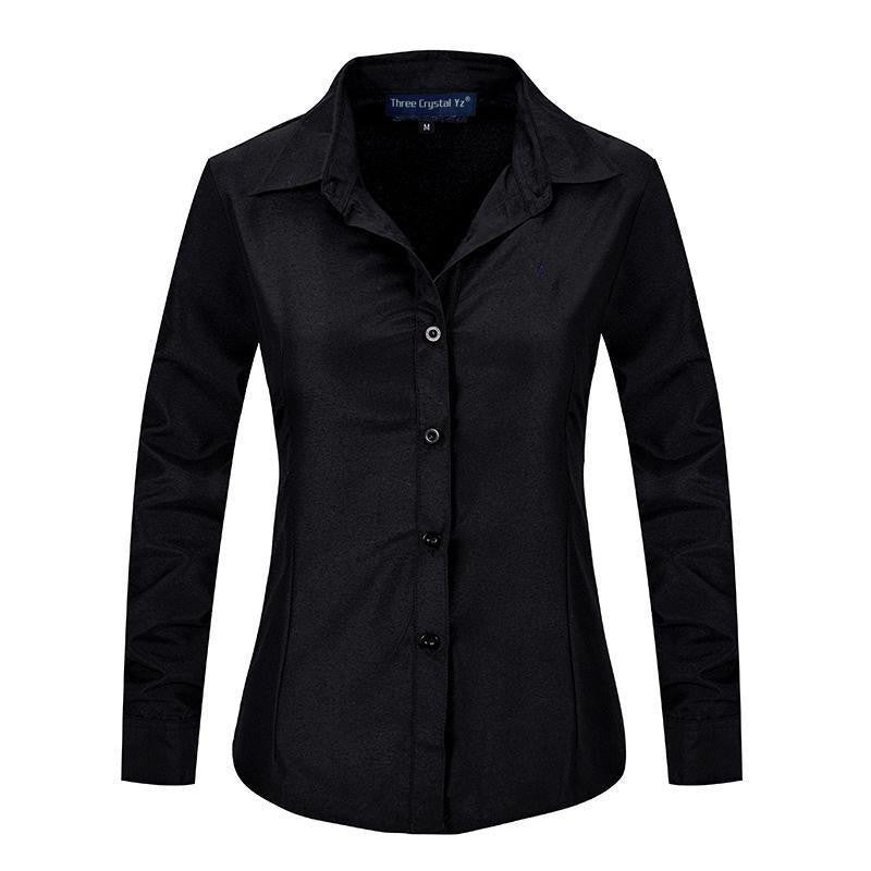 Women Long Sleeve Pure Color Striped Blouses Turn Down Collar Casual High Street Woman Fashion Shirts Feminino
