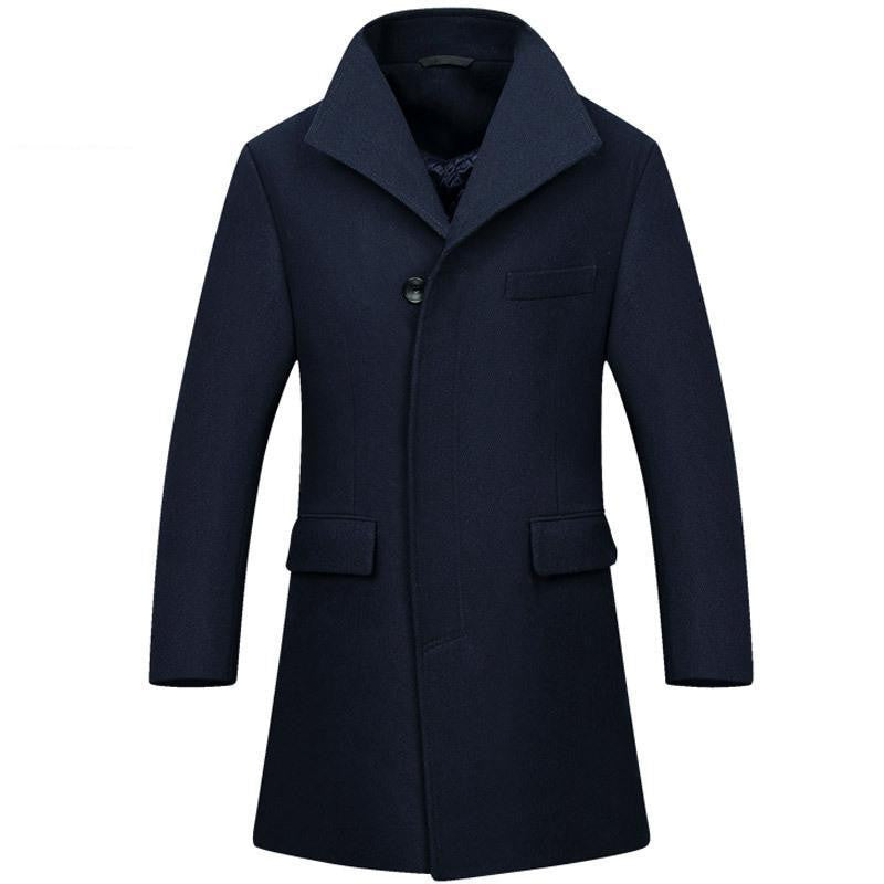 Man Long trench coat wool coat peacoat Men's wool Coat mens overcoat men's coats male clothing,M-3XL, 1668