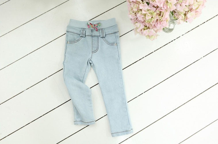 hot summer children's jeans baby girls pants jeans child elastic waist 2-7Y Retail - CelebritystyleFashion.com.au online clothing shop australia