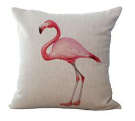 Online discount shop Australia - 100% New Cotton Linen Foreign Trade Trend Flamingo Furnishing Cushion Pillow on sofa for home decoration