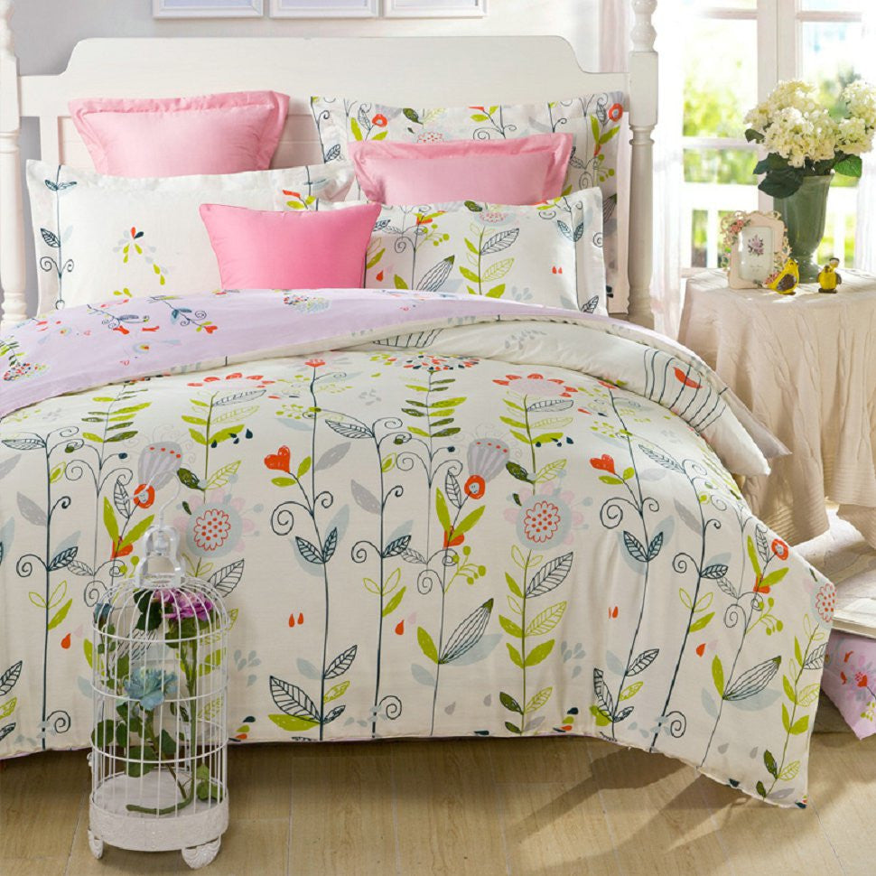 Online discount shop Australia - cartoon duvet cover sets 3pc bedding set 3pcs for children' bedroom colorful deer twin full queen single size