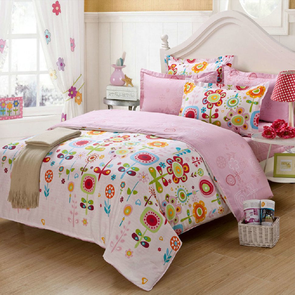 Online discount shop Australia - cartoon duvet cover sets 3pc bedding set 3pcs for children' bedroom colorful deer twin full queen single size