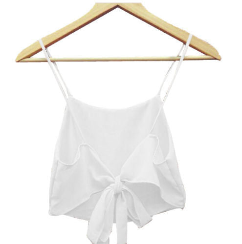 Online discount shop Australia - Fashion Sexy Women Sleeveless Camisole Shirt Casual Blouse Crop Tops Bra