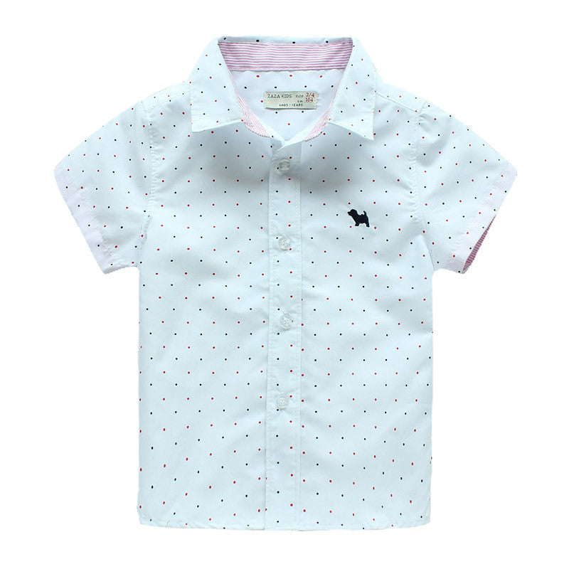 Children boys brand fashion kids cotton cloth short-sleeved shirts,Fit for 3-10 years kids boys - CelebritystyleFashion.com.au online clothing shop australia