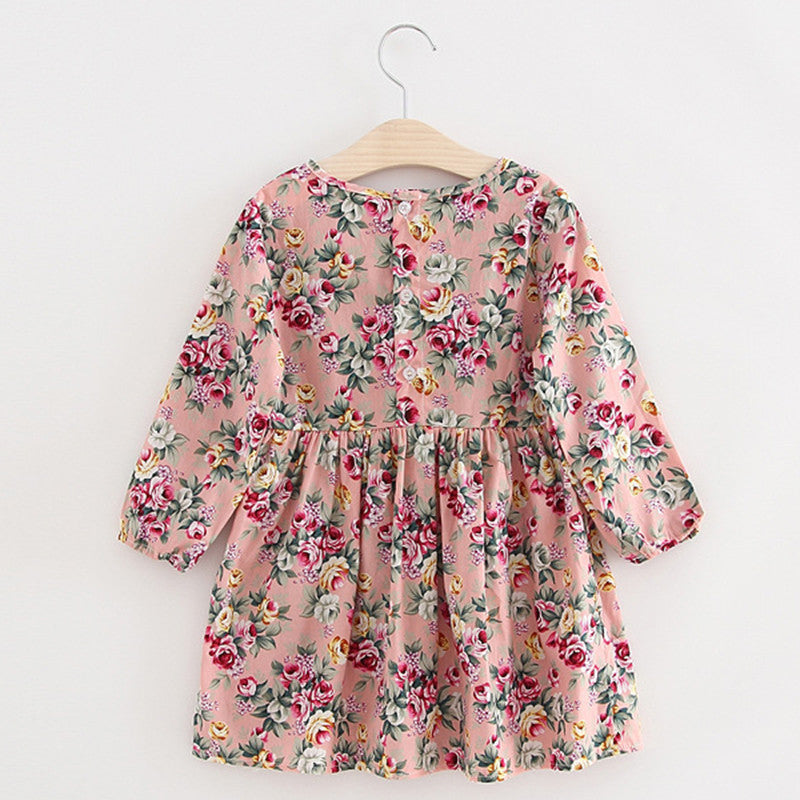 Online discount shop Australia - Long Sleeve Girl Dress New Casual Style Baby Girl Dresses Girls Clothes Dress for Kids Clothes 8 Colors