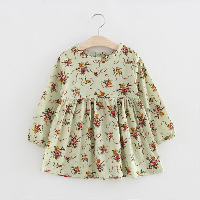 Online discount shop Australia - Long Sleeve Girl Dress New Casual Style Baby Girl Dresses Girls Clothes Dress for Kids Clothes 8 Colors