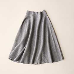 Online discount shop Australia - Knit Long Skirts Women Wool Mid-Calf Knit Skirt For Women Saia Longa Woolen Umbrella Long Skirts