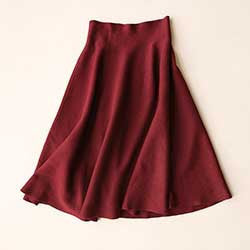 Online discount shop Australia - Knit Long Skirts Women Wool Mid-Calf Knit Skirt For Women Saia Longa Woolen Umbrella Long Skirts