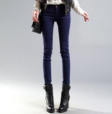 Online discount shop Australia - Fashion Women cotton Sexy Candy Color Pencil Pants Casual Skinny Pants slim female trousers plus size 6xl