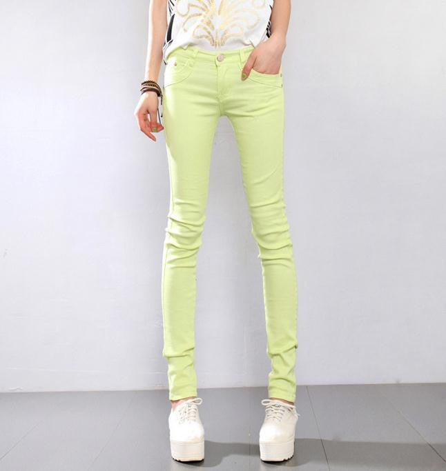 Online discount shop Australia - Fashion Women cotton Sexy Candy Color Pencil Pants Casual Skinny Pants slim female trousers plus size 6xl