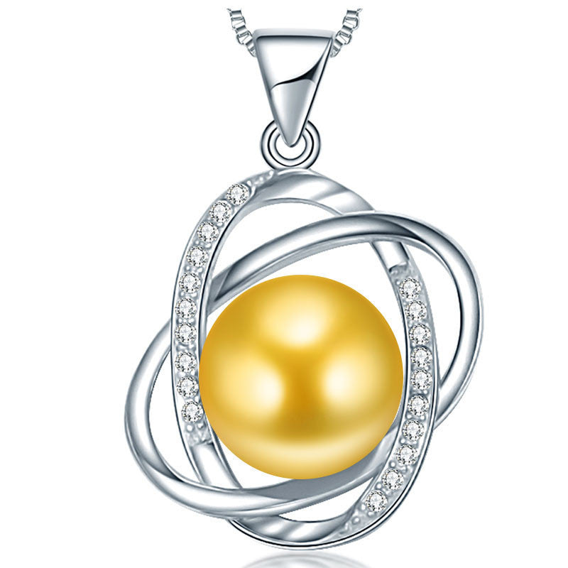 10-11mm Natural Pearl pendant necklace top quality 925 silver necklace & pendant for women love gift new fine jewelry - CelebritystyleFashion.com.au online clothing shop australia