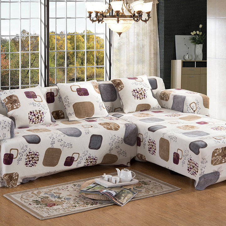 Pixel Stretch Sofa Slipcover,Fashion couch cover, Grey sofa cover