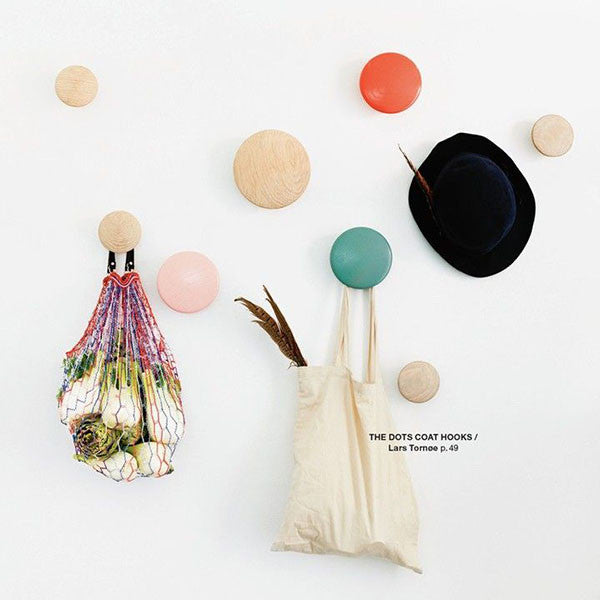 Hanger floor bag wall hanger wood dots hook rack hook the Dots coat hooks clothes hanger rack hanger for fashion coat rack