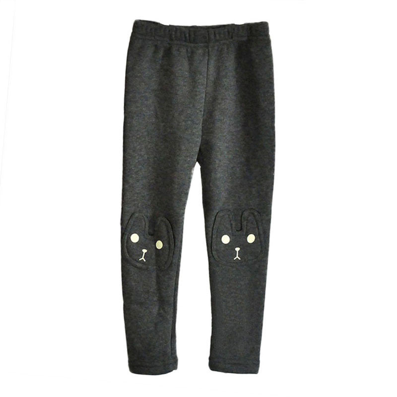 Toddler Child Cozy Animal Printed Leggings Girls Pants Baby Fleece Trousers 2-7Y B76 - CelebritystyleFashion.com.au online clothing shop australia