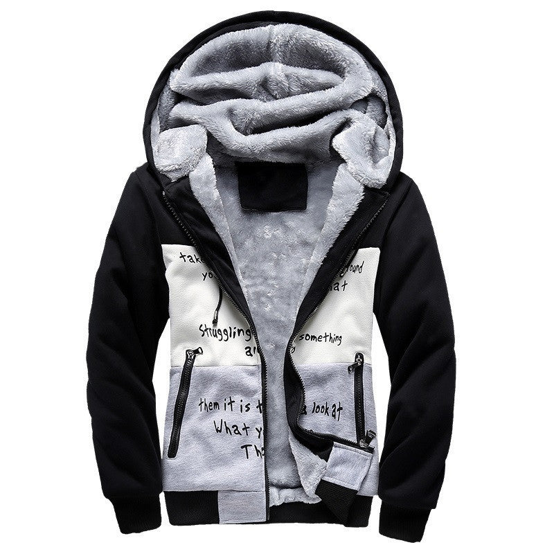 Online discount shop Australia - Fashion Bomber Mens Vintage Thickening Fleece Jacket Designer Famous Brand Male Slim Fit Warm Coat