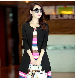 Women's Basic Jackets Women Long Jacket Solid Casual long sleeve outwear High Slim coats for women 4 colors