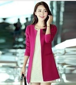 Women's Basic Jackets Women Long Jacket Solid Casual long sleeve outwear High Slim coats for women 4 colors