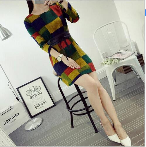 Online discount shop Australia - Dresses Plus Size Fashion Retro Casual O-Neck Pocket Long Sleeve Vintage Slim Bandage Dress