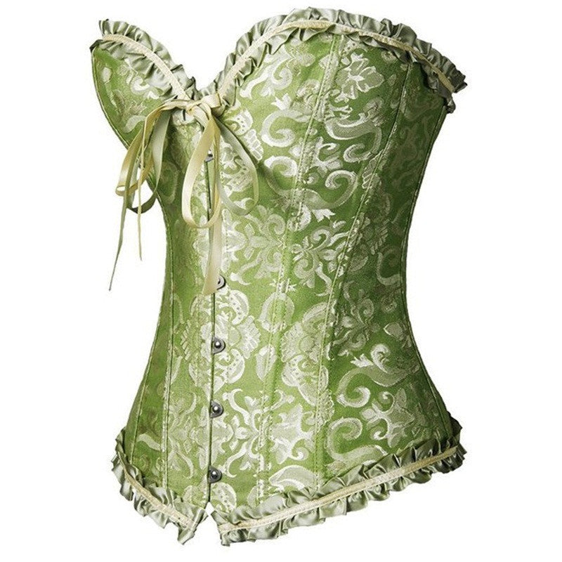 Online discount shop Australia - Corsets Sexy Women's Plus Size Bustiers & Corsets Overbust Gothic Lace Strapless Bustier Cincher Shaper Corselet Red White Black