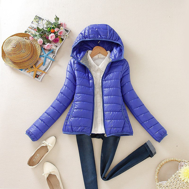 Online discount shop Australia - 8-color Cotton Women Jacket Fashion Parka Women Coat Ladies Slim Short KJG-1105