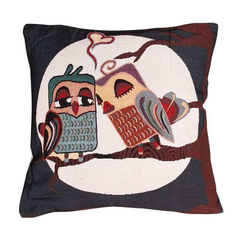 Online discount shop Australia - Cotton Linen Owl Bird Animal Plant Tree Throw Pillow Case Home Living Room Pillows Cushion Pillowcase Pillow Cover Sham