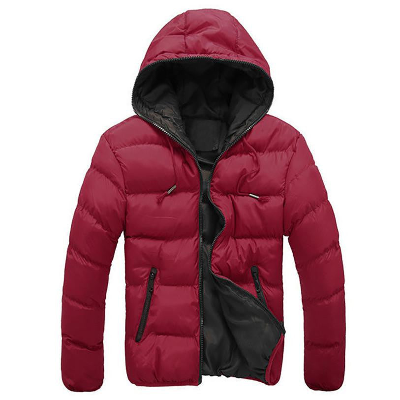 Superior Men's Slim Casual Warm Hooded Thick Coat Parka Jacket Down Male Overcoat Nov 4