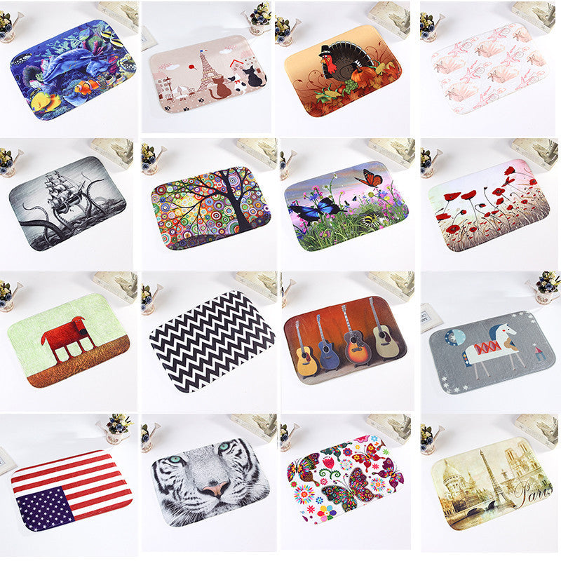 Online discount shop Australia - Cute Funny Room Entrance Doormat Bathroom Kitchen Anti-Slip Mat Floor Rug Carpet Cartoon Comfy Bedroom DIY Area 40*60cm