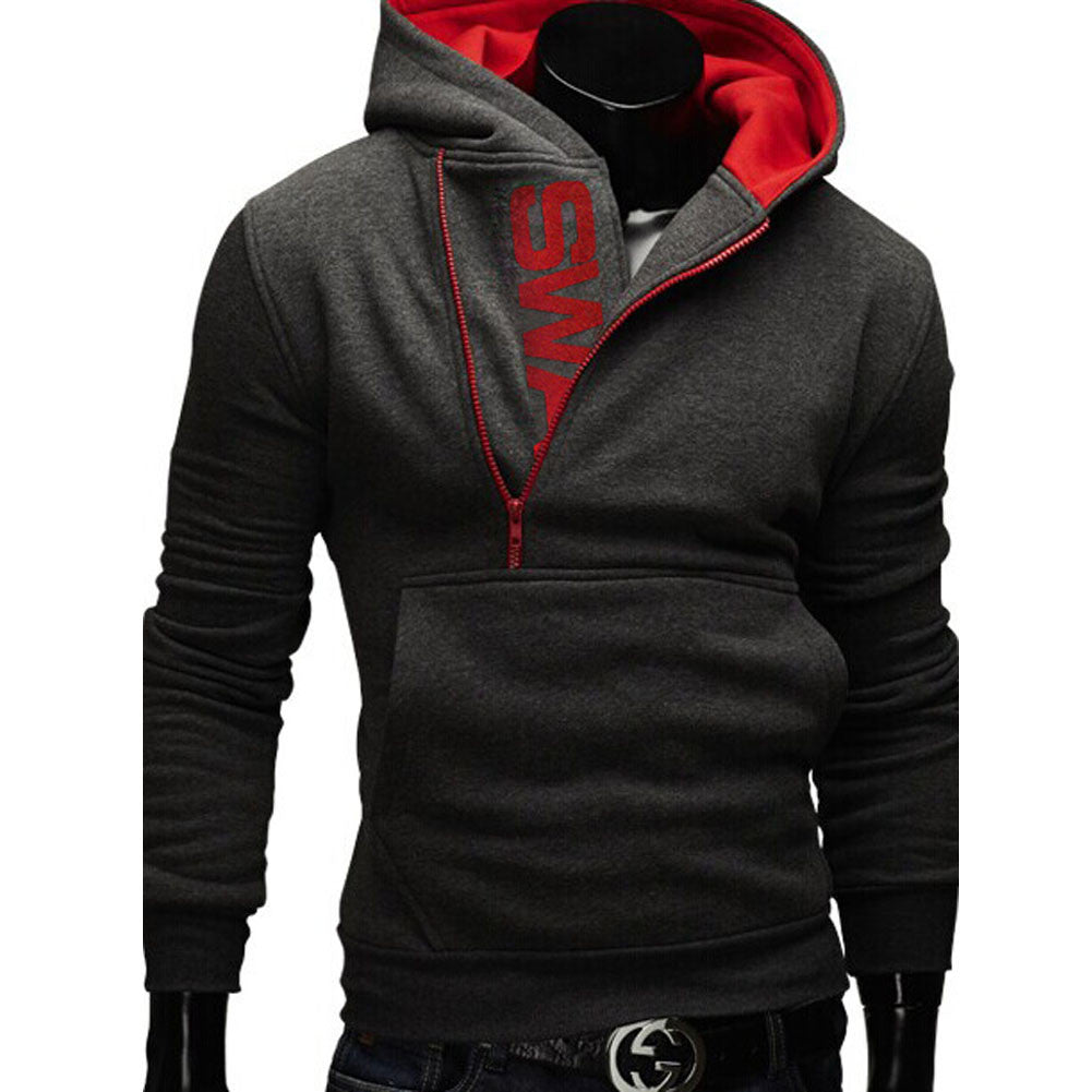 Fashion Men Jacket Plus Size Casual Long Sleeve Solid Color Tops Korean Trend Slim Hombre sweatshirt Zipper coat M-6XL LB - CelebritystyleFashion.com.au online clothing shop australia