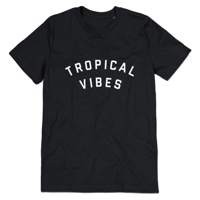 VIBES Letters Print Women Casual Cotton Hipster Shirt For Lady Funny Top Tee White Gray Black B-109