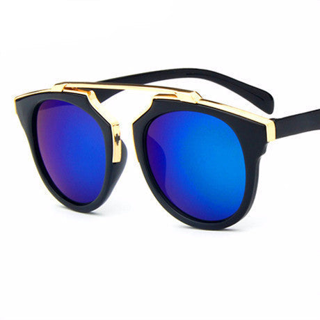 Oculos De Sol feminino The Sunglasses Women Retro Reflective Sunglasses Color Film