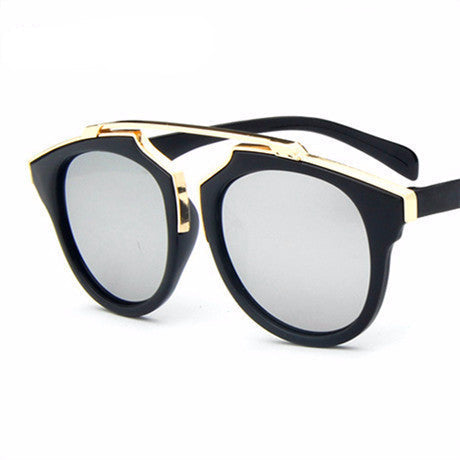 Oculos De Sol feminino The Sunglasses Women Retro Reflective Sunglasses Color Film