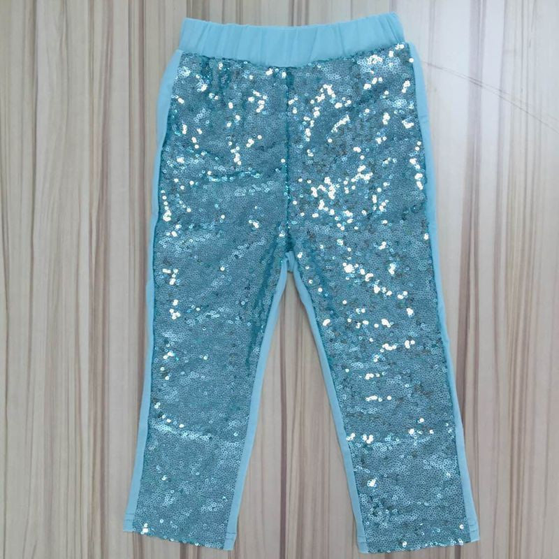 Girls Sequin Pants Rose Gold Sequin leggings Sparkle Pants Glitter leggings girl's sequin bottoms - CelebritystyleFashion.com.au online clothing shop australia