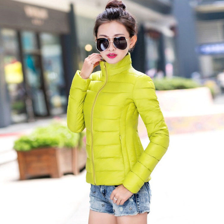 Online discount shop Australia - Jacket Women Basic Coat Female Cotton Stand Casual Slim Short Padded Jacket Z15