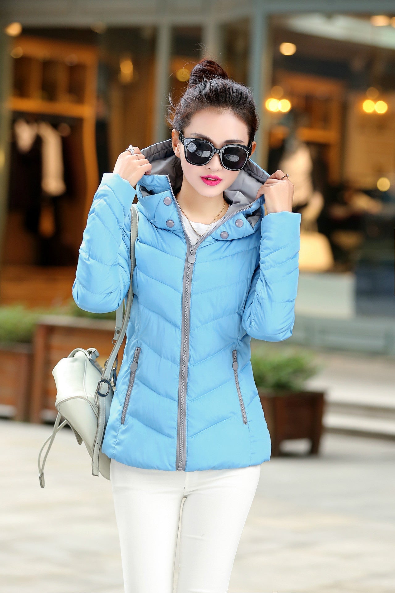 Plus M-4XL Women's Coat Jacket Female Slim Short Cotton Padded Down Coat