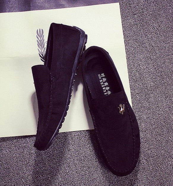 Spring Male Flat Shoes Moccasins British style Men Dress Shoes Lazy Breathable Canvas - CelebritystyleFashion.com.au online clothing shop australia