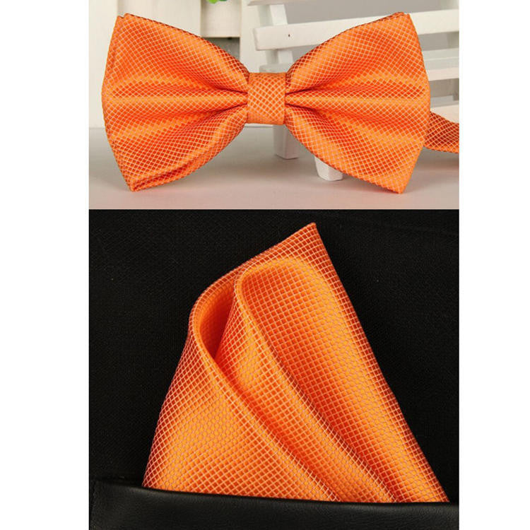 100% silk Solid bowtie men vintage purple black yellow silver wedding bow tie pocket square handkerchief set lote - CelebritystyleFashion.com.au online clothing shop australia