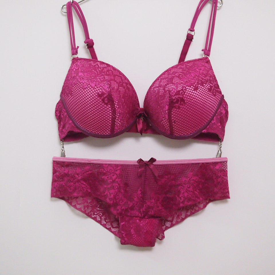 Deep U Push Up Bra Set bra sets sexy lingerie bra Women underwear bra brief sets,Intimates